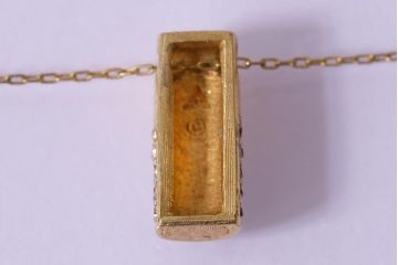 ビンテージアクセサリー　和製ビンテージ　クラシカルなデザインのネックレス(R-043016)