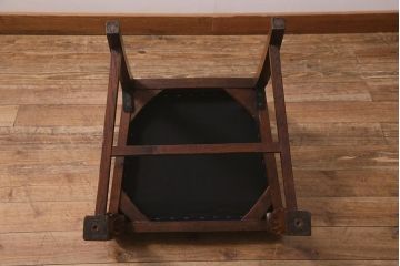 アンティーク家具　イギリスアンティーク　オーク材　バルボスレッグのダイニングチェア(椅子)(R-043024)