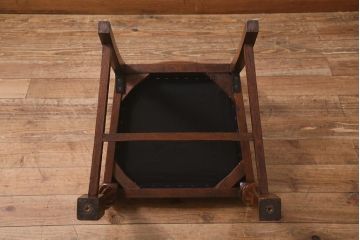 アンティーク家具　イギリスアンティーク　オーク材　バルボスレッグのダイニングチェア(椅子)(R-043025)