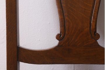 アンティーク家具　イギリスアンティーク　オーク材　バルボスレッグのダイニングチェア(椅子)(R-043026)