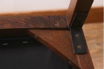 アンティーク家具　イギリスアンティーク　オーク材　バルボスレッグのダイニングチェア(椅子)(R-043027)