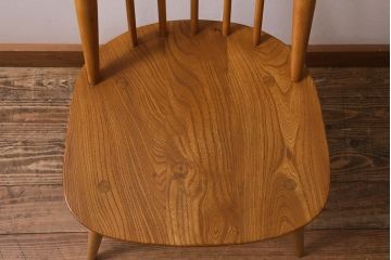 ヴィンテージ家具　イギリスビンテージ　ERCOL(アーコール)　ゴールドスミス　ナチュラルな木色のチェア (ダイニングチェア、椅子)(R-043028)