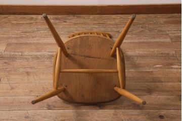 ヴィンテージ家具　イギリスビンテージ　ERCOL(アーコール)　ゴールドスミス　ナチュラルな木色のチェア (ダイニングチェア、椅子)(R-043028)
