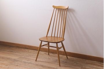 ヴィンテージ家具　イギリスビンテージ　ERCOL(アーコール)　ゴールドスミス　ナチュラルな木色のチェア (ダイニングチェア、椅子)(R-043031)