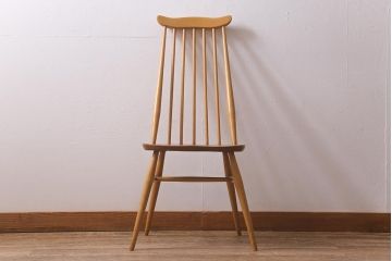 ヴィンテージ家具　イギリスビンテージ　ERCOL(アーコール)　ゴールドスミス　ナチュラルな木色のチェア (ダイニングチェア、椅子)(R-043031)