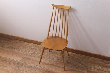 ヴィンテージ家具　イギリスビンテージ　ERCOL(アーコール)　ゴールドスミス　ナチュラルな木色のチェア (ダイニングチェア、椅子)(R-043031)