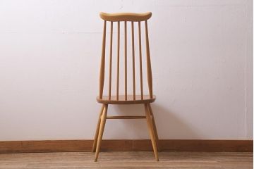 ヴィンテージ家具　イギリスビンテージ　ERCOL(アーコール)　ゴールドスミス　ナチュラルな木色のチェア (ダイニングチェア、椅子)(R-043031)