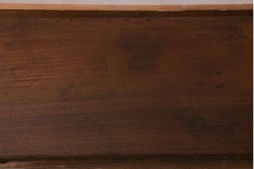 アンティーク家具　大正昭和初期　総ケヤキ材　挽き物脚が目を引く文机(座卓、座机、ローテーブル、センターテーブル)(R-043032)