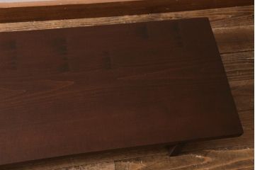 アンティーク家具　カツラ材一枚板　大正昭和初期のシンプルな裁ち板(ローテーブル、作業台、飾り台、陳列台)(R-043033)