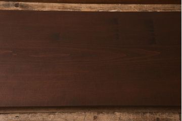 アンティーク家具　カツラ材一枚板　大正昭和初期のシンプルな裁ち板(ローテーブル、作業台、飾り台、陳列台)(R-043033)