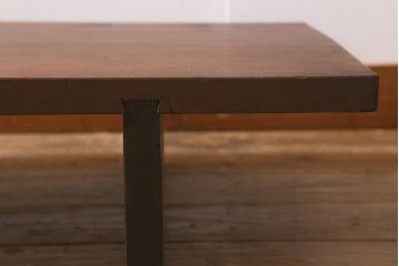 アンティーク家具　カツラ材一枚板　大正昭和初期のシンプルな裁ち板(ローテーブル、作業台、飾り台、陳列台)(R-043033)