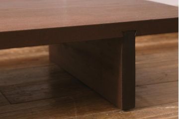 アンティーク家具　カツラ材一枚板　大正昭和初期のシンプルな裁ち板(ローテーブル、作業台、飾り台、陳列台)(R-043033)