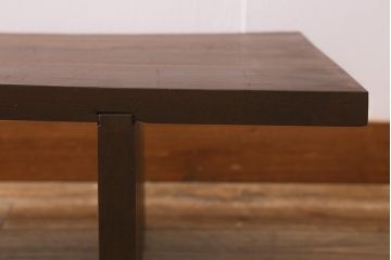 アンティーク家具　朴の木一枚板　大正昭和初期の味わい深い裁ち板(ローテーブル、作業台、飾り台、陳列台)(R-043035)