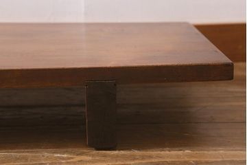 アンティーク家具　大正昭和初期　栃の木一枚板　大振りなサイズの裁ち板(ローテーブル、作業台、飾り台、陳列台)(R-043036)