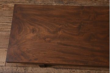 アンティーク家具　大正昭和初期　楓(カエデ)一枚板　大振りなサイズの裁ち板(ローテーブル、作業台、飾り台、陳列台)(R-043037)