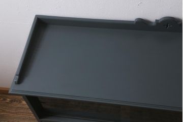 ビンテージ家具　神戸洋家具　永田良介商店　ペイント　シックな佇まいのサイドボード(キャビネット、収納棚、飾り棚、ヴィンテージ)(R-043049)