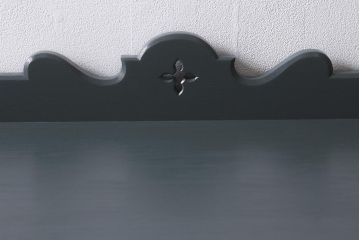 ビンテージ家具　神戸洋家具　永田良介商店　ペイント　シックな佇まいのサイドボード(キャビネット、収納棚、飾り棚、ヴィンテージ)(R-043049)