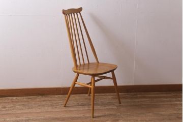 ヴィンテージ家具　イギリスビンテージ　ERCOL(アーコール)　ゴールドスミス　ナチュラルな木色が魅力のチェア (ダイニングチェア、椅子)(R-043077)