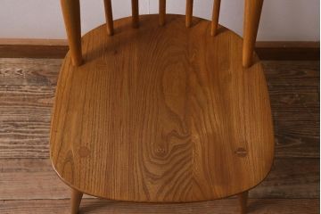 ヴィンテージ家具　イギリスビンテージ　ERCOL(アーコール)　ゴールドスミス　ナチュラルな木色が魅力のチェア (ダイニングチェア、椅子)(R-043077)