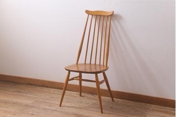 イギリスビンテージ　ERCOL(アーコール)　ゴールドスミス　ナチュラルスタイルにぴったりのチェア(椅子)(R-043078)