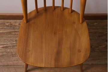 イギリスビンテージ　ERCOL(アーコール)　ゴールドスミス　ナチュラルスタイルにぴったりのチェア(椅子)(R-043079)