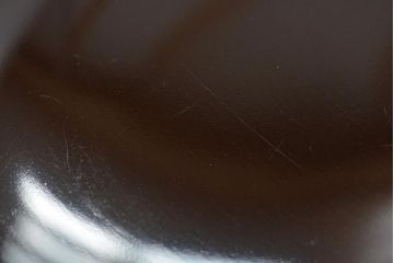アンティーク雑貨　明治大正期　欅製朱塗椀8客セット(漆器、お椀、和食器)(R-043090)