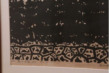 地井紅雲　「真の塔 その二」　木版画　6/10(R-043094)