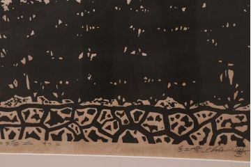 地井紅雲　「真の塔 その二」　木版画　6/10(R-043094)