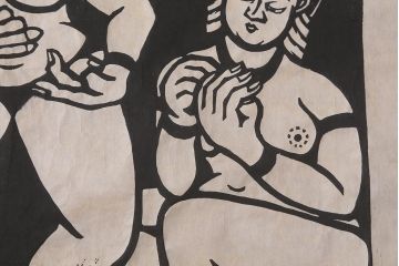 地井紅雲　「無始無終」　木版画(仏教美術)(R-043097)