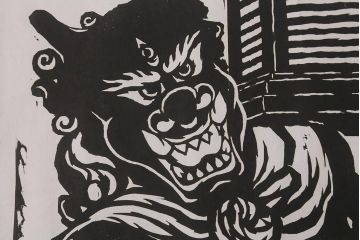 地井紅雲　「燈鬼/天」「燈鬼/龍」　仏前燈　木版画　6/20　天燈鬼・竜燈鬼(仏教美術)(R-043098)