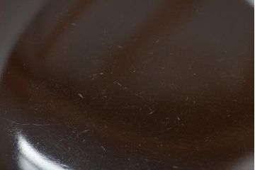 アンティーク雑貨　明治大正期　欅製朱塗椀5客セット(漆器、お椀、和食器)(R-043101)