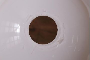 ヴィンテージ照明　イギリスビンテージ　可愛らしいフリルシェードのペンダントライト(ランプシェード、天井照明)(R-043114)