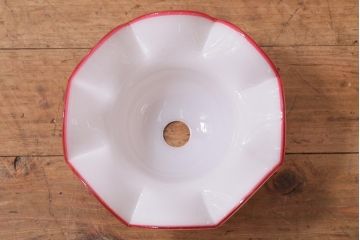 ヴィンテージ照明　イギリスビンテージ　可愛らしいフリルシェードのペンダントライト(ランプシェード、天井照明)(R-043114)