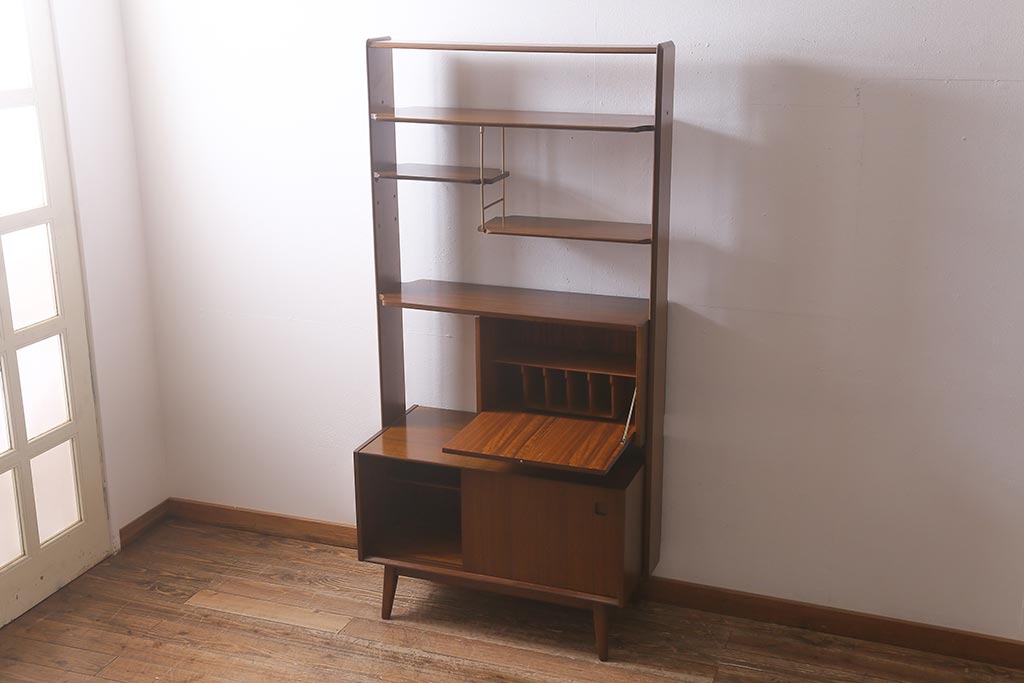 ヴィンテージ家具　北欧家具　G-PLAN(ジープラン)　ルームディバイダー(収納棚、飾り棚、陳列棚、ビンテージ)(R-043120)