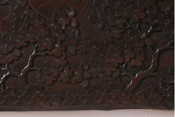 ビンテージ　伝統工芸　軽井沢彫り　壁掛け飾り(ウォールデコレーション、ディスプレイ)(R-043124)