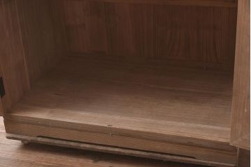 和製アンティーク　昭和中期　総桐材　和モダンな佇まいが魅力の布団箪笥(収納箪笥、和箪笥、ワードローブ、桐箪笥、桐たんす)(R-043133)