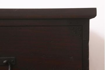 アンティーク家具　明治期　桐材　上質な造りの脚付箪笥ローボード(時代箪笥、桐箪笥、桐たんす)(R-043139)