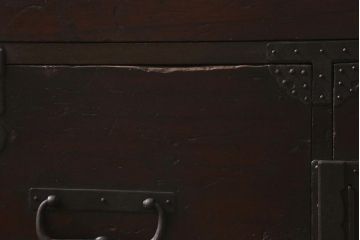 アンティーク家具　明治期　桐材　上質な造りの脚付箪笥ローボード(時代箪笥、桐箪笥、桐たんす)(R-043139)