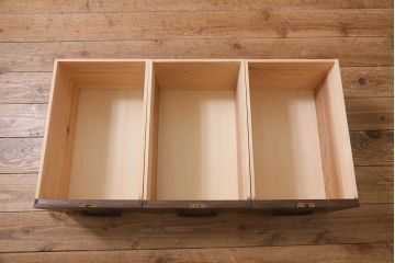 ラフジュ工房オリジナル　古金具リメイク　大正期　丸金具　使い勝手の良いテレビ台(ローボード、テレビボード、収納棚、オープンラック)(R-043140)