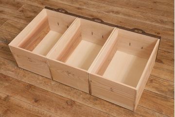 ラフジュ工房オリジナル　古金具リメイク　大正期　丸金具　使い勝手の良いテレビ台(ローボード、テレビボード、収納棚、オープンラック)(R-043140)