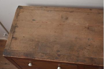 アンティーク家具　和製アンティーク　大正期　味わい深い雰囲気が魅力のチェスト(引き出し)(R-043148)