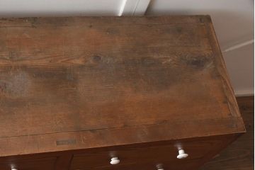 アンティーク家具　和製アンティーク　大正期　味わい深い雰囲気が魅力のチェスト(引き出し)(R-043148)