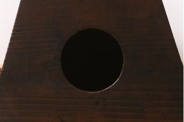 アンティーク家具　杉材　レトロ　シンプルな踏み台(R-043191)