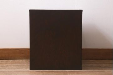 アンティーク家具　ヒノキ材　渋い金具が魅力的な小引き出し(小物収納)(R-043192)