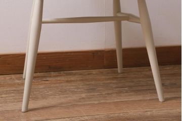 ヴィンテージ家具　イギリスビンテージ　ERCOL(アーコール)　ペイント　希少!洗練された佇まいのラダーバックチェア(ダイニングチェア、椅子)(R-043218)