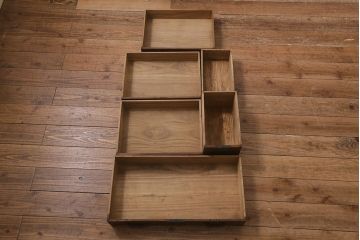 アンティーク家具　和製アンティーク　総桐材　使い込まれた味わいが趣きあふれる明治大正期の小箪笥(時代箪笥、引き出し、桐箪笥、桐たんす)(R-043222)