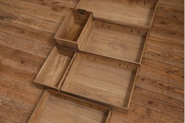 アンティーク家具　和製アンティーク　総桐材　使い込まれた味わいが趣きあふれる明治大正期の小箪笥(時代箪笥、引き出し、桐箪笥、桐たんす)(R-043222)