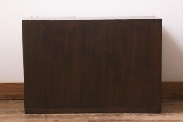 アンティーク家具　和製アンティーク　総桐材　使い込まれた味わいが趣きあふれる明治大正期の小箪笥(時代箪笥、引き出し、桐箪笥、桐たんす)(R-043222)