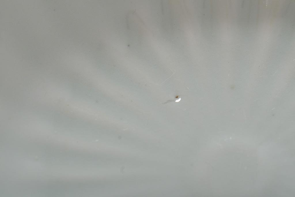 アンティーク雑貨　幕末〜明治期　伊万里焼　白磁　菊皿3枚セット(和食器)(R-043232)