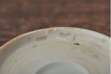 アンティーク雑貨　幕末〜明治期　伊万里焼　白磁　菊皿3枚セット(和食器)(R-043232)